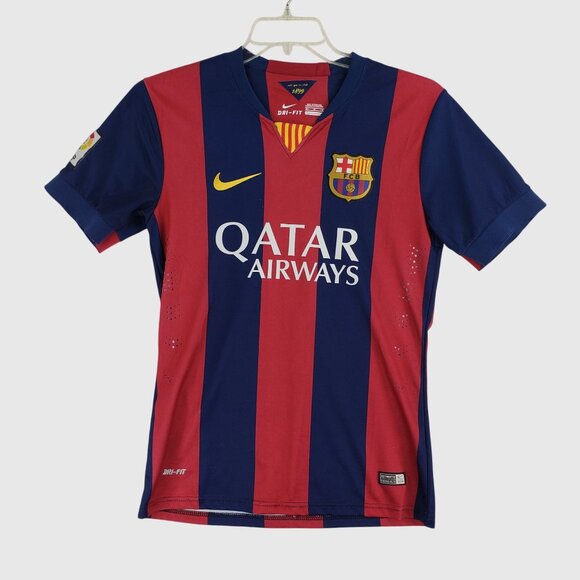 2014-15 FC Barcelona Home Jersey Neymar Jr #11 Nike Authentic Dri-FIT S Soccer S - Picture 1 of 11